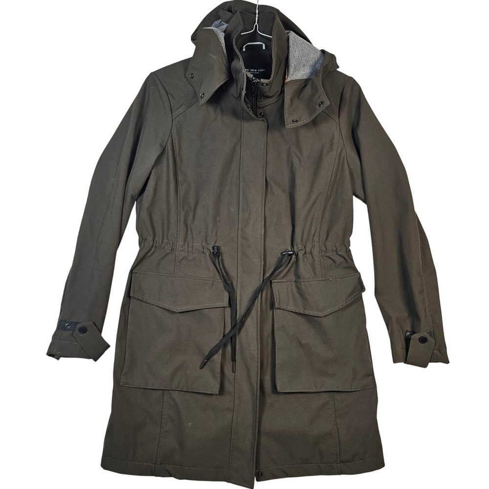 Marc New York Andrew Marc Olive Green Hooded Utility Parka Jacket Medium